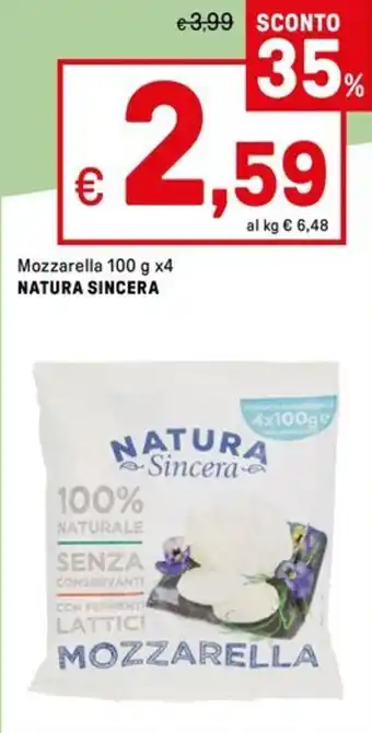 Iper La Grande Mozzarella NATURA SINCERA offerta