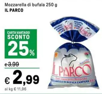 Iper La Grande Mozzarella di bufala IL PARCO offerta