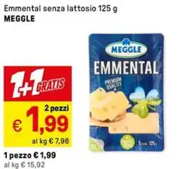 Iper La Grande Emmental senza lattosio MEGGLE offerta