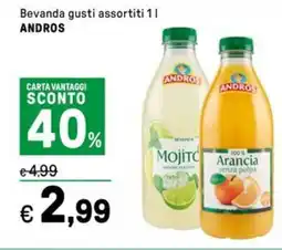 Iper La Grande Bevanda gusti assortiti ANDROS offerta