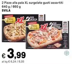 Iper La Grande 2 Pizze alla pala XL surgelate gusti assortiti SVILA offerta