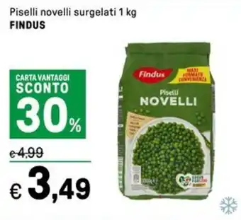 Iper La Grande Piselli novelli surgelati FINDUS offerta