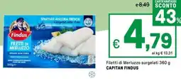 Iper La Grande Filetti di Merluzzo surgelati CAPITAN FINDUS offerta