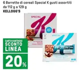 Iper La Grande 6 Barrette di cereali Special K gusti assortiti KELLOGG'S offerta