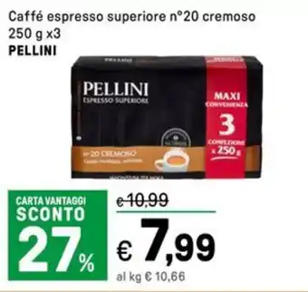 Iper La Grande Caffé espresso superiore n°20 cremoso 2 PELLINI offerta