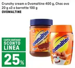 Iper La Grande Crunchy cream o Ovomaltine  Choc ovo  o barrette OVOMALTINE offerta