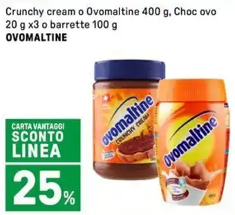 Iper La Grande Crunchy cream o Ovomaltine  Choc ovo  o barrette OVOMALTINE offerta