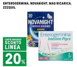 Iper La Grande Enterogermina, novanight, mag ricarica, zzzquil offerta