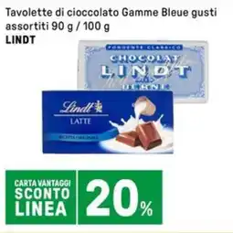 Iper La Grande Tavolette di cioccolato Gamme Bleue gusti assortiti LINDT offerta