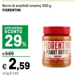 Iper La Grande Burro di arachidi creamy FIORENTINI offerta