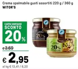 Iper La Grande Crema spalmabile gusti assortiti WITOR'S offerta