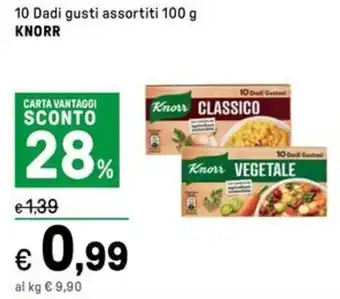 Iper La Grande 10 Dadi gusti assortiti KNORR offerta