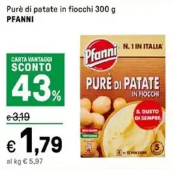 Iper La Grande Purè di patate in fiocchi PFANNI offerta