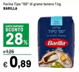 Iper La Grande Farina Tipo "00" di grano tenero BARILLA offerta