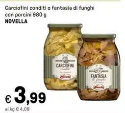 Iper La Grande Carciofini conditi o fantasia di funghi con porcini NOVELLA offerta