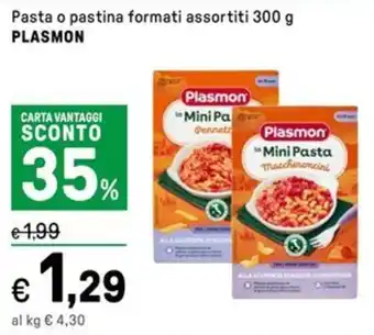 Iper La Grande Pasta o pastina formati assortiti PLASMON offerta