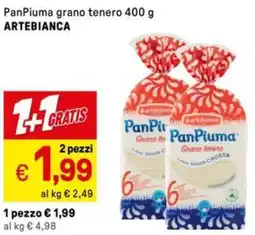 Iper La Grande PanPiuma grano tenero ARTEBIANCA offerta