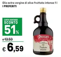 Iper La Grande Olio extra vergine di oliva fruttato intenso I PREFERITI offerta