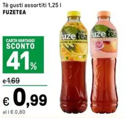 Iper La Grande Tè gusti assortiti FUZETEA offerta