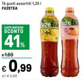 Iper La Grande Tè gusti assortiti FUZETEA offerta