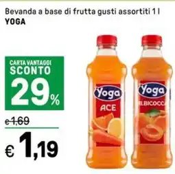 Iper La Grande Bevanda a base di frutta gusti assortiti YOGA offerta