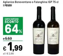 Iper La Grande Aglianico Beneventano o Falanghina IGPAglianico Beneventano o Falanghina IGP 75 cl I FEUDI I FEUDI offerta