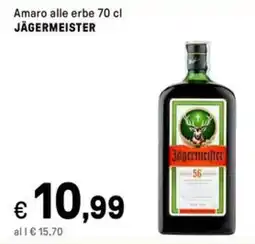 Iper La Grande Amaro alle erbe JÄGERMEISTER offerta