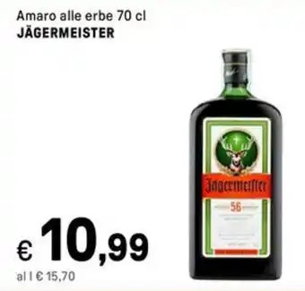 Iper La Grande Amaro alle erbe JÄGERMEISTER offerta