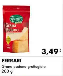 Iper Tosano FERRARI Grana padano grattugiato offerta