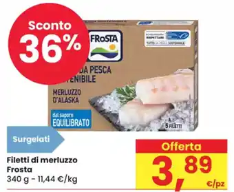 Eurospar Filetti di merluzzo Frosta offerta