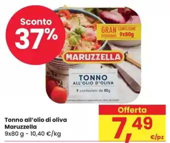 Eurospar Tonno all'olio di oliva Maruzzella offerta