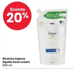 Eurospar Ricarica sapone liquido Dove cream offerta