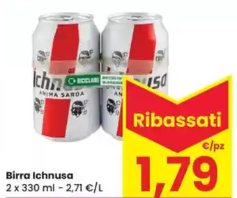 Eurospar Birra Ichnusa offerta