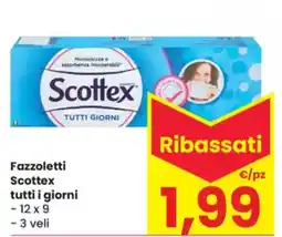 Eurospar Fazzoletti Scottex tutti i giorni offerta