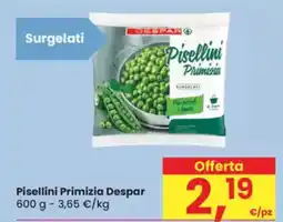 Eurospar Pisellini Primizia Despar offerta