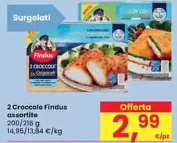 Eurospar 2 Croccole Findus assortite offerta