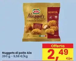 Eurospar Nuggets di pollo Aia offerta