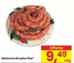 Eurospar Salsiccia di suino fine offerta