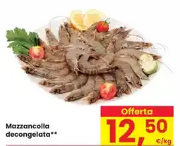 Eurospar Mazzancolla decongelata offerta