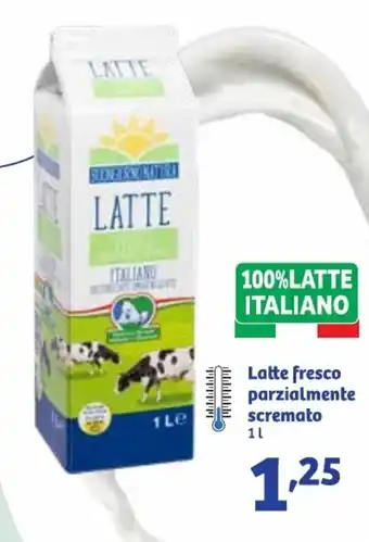 In'S Mercato Latte fresco parzialmente scremato offerta