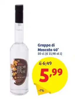 In'S Mercato Grappa di Moscato 40° offerta