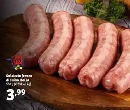 In'S Mercato Salsiccia fresca di suino Italia offerta