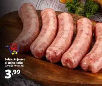 In'S Mercato Salsiccia fresca di suino Italia offerta