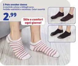 In'S Mercato 2 Paia sneaker donna offerta