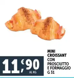 Deco Superfreddo Mini croissant con prosciutto e formaggio offerta