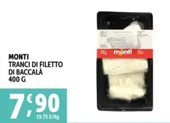 Deco Superfreddo Monti tranci di filetto di baccalà offerta