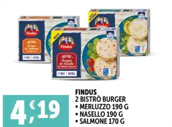 Deco Superfreddo Findus 2 bistro burger merluzzo offerta