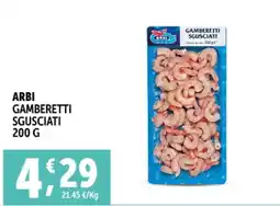 Deco Superfreddo Arbi gamberetti sgusciati offerta