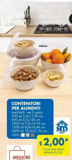 MD Discount Contenitori per alimenti offerta