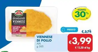 MD Discount Viennese di pollo AIA offerta